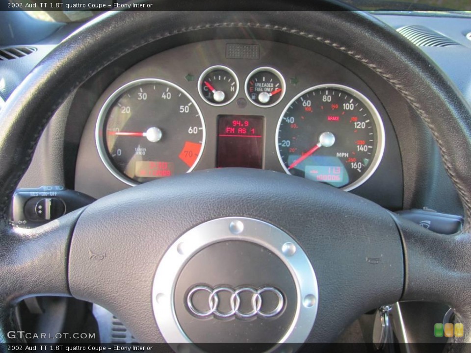 Ebony Interior Gauges for the 2002 Audi TT 1.8T quattro Coupe #23194989