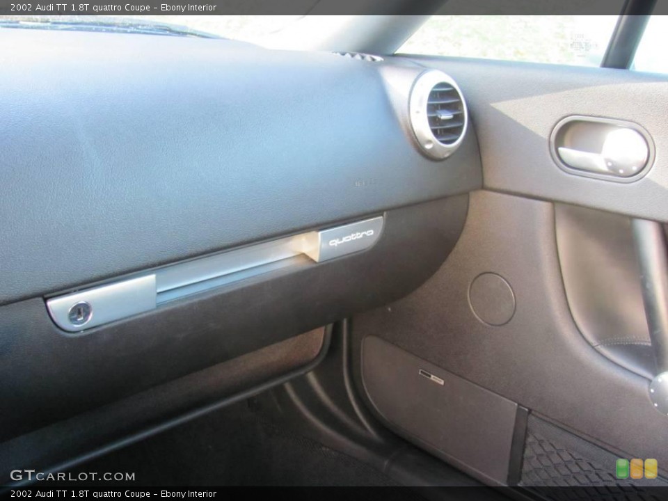 Ebony Interior Dashboard for the 2002 Audi TT 1.8T quattro Coupe #23195081