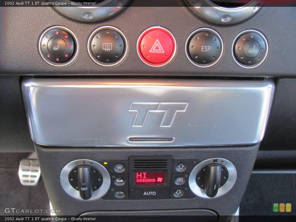 Ebony Interior Controls for the 2002 Audi TT 1.8T quattro Coupe #23195537