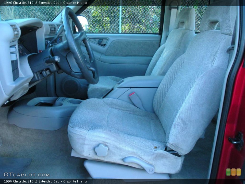 Graphite Interior Front Seat for the 1996 Chevrolet S10 LS Extended Cab #23468955