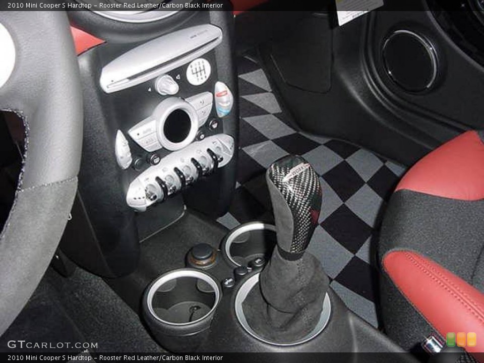 Rooster Red Leather/Carbon Black Interior Transmission for the 2010 Mini Cooper S Hardtop #23483000