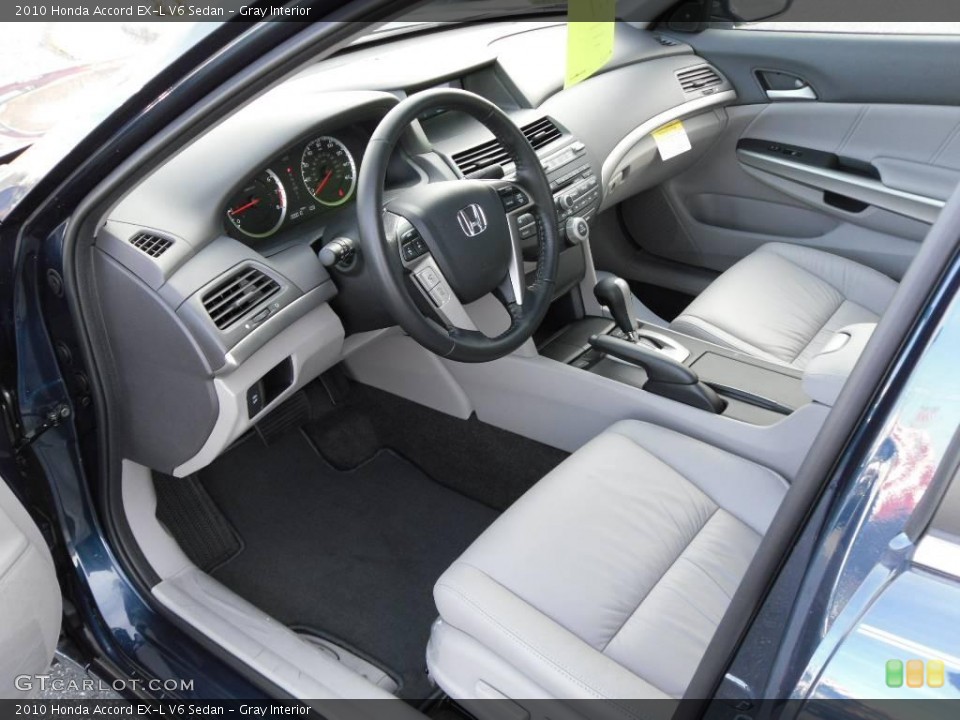 Gray Interior Prime Interior for the 2010 Honda Accord EX-L V6 Sedan #23592567