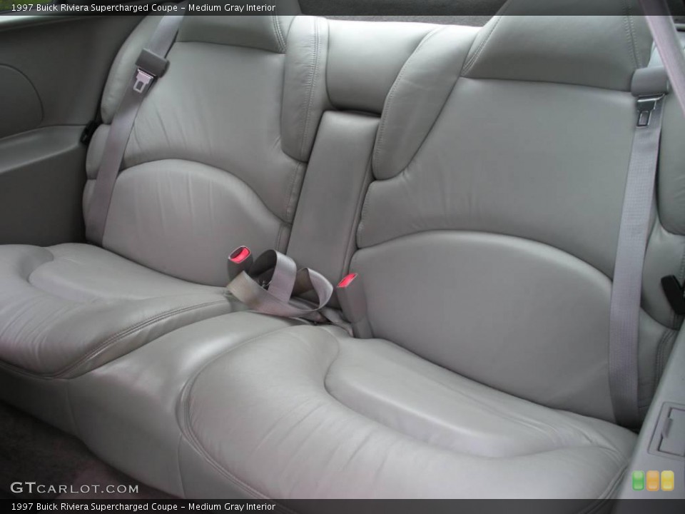 Medium Gray Interior Rear Seat for the 1997 Buick Riviera Supercharged Coupe #23669742