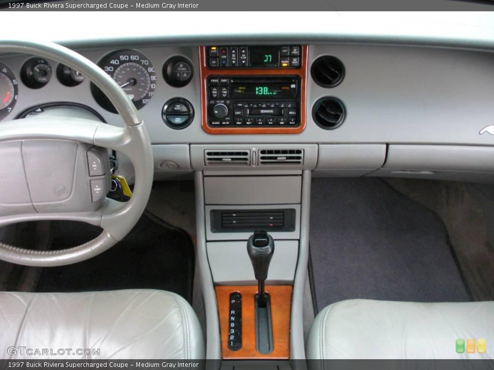 Medium Gray Interior Dashboard for the 1997 Buick Riviera Supercharged Coupe #23669842