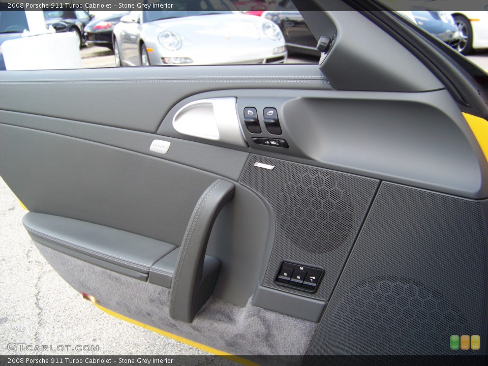 Stone Grey Interior Door Panel for the 2008 Porsche 911 Turbo Cabriolet #236930