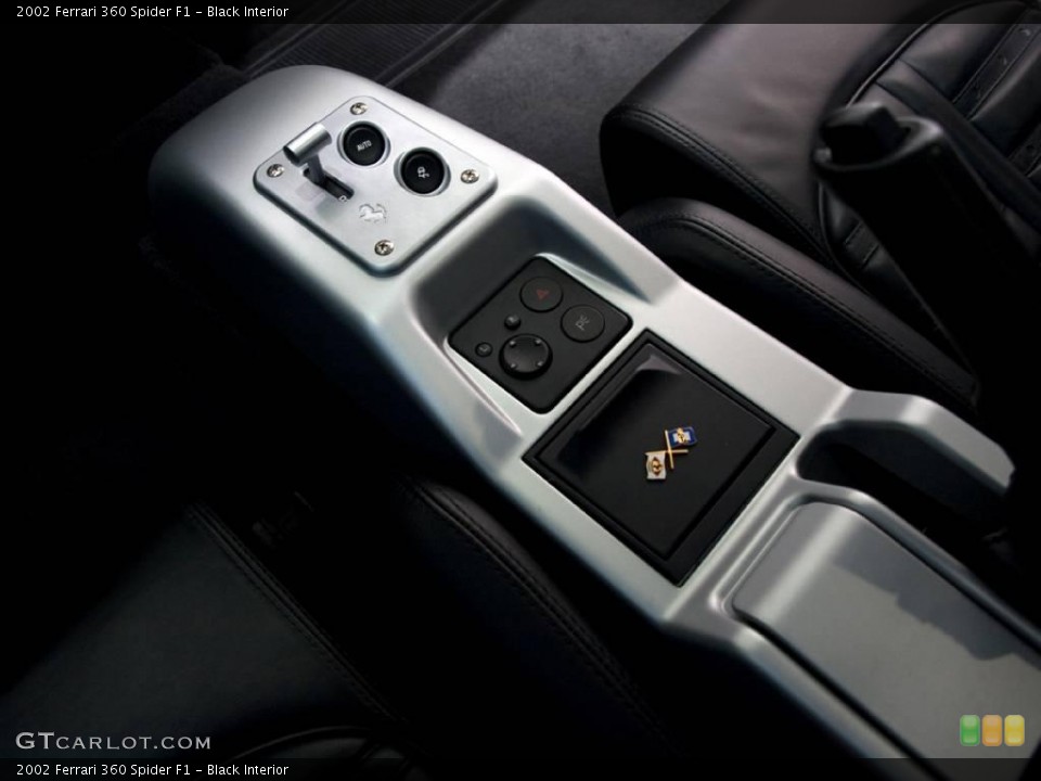 Black Interior Controls for the 2002 Ferrari 360 Spider F1 #23815987