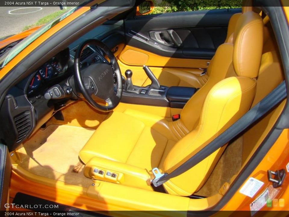 Orange Interior Prime Interior for the 2004 Acura NSX T Targa #2393084