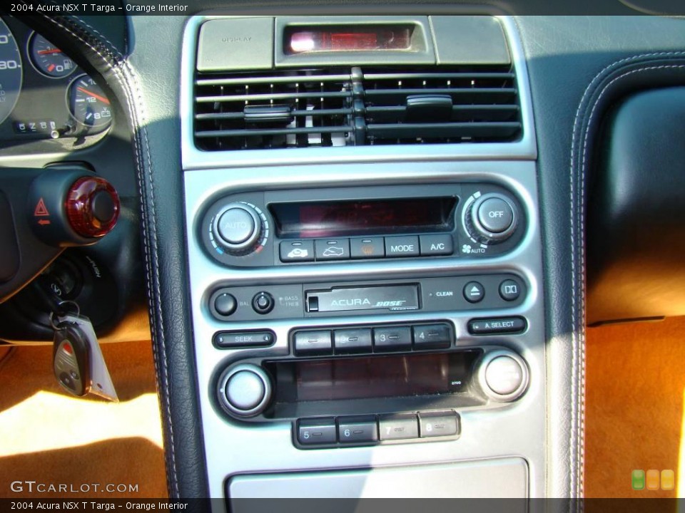 Orange Interior Controls for the 2004 Acura NSX T Targa #2393089