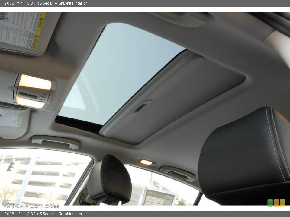 Graphite Interior Sunroof for the 2008 Infiniti G 35 x S Sedan #2396298