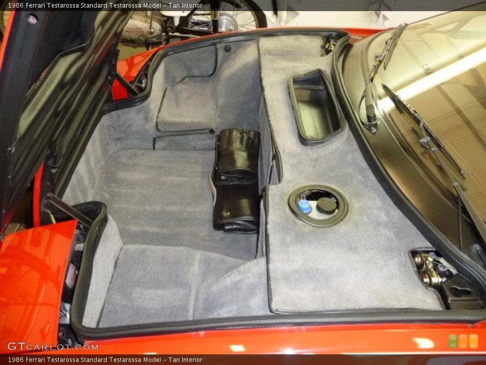 Tan Interior Trunk for the 1986 Ferrari Testarossa  #24019214