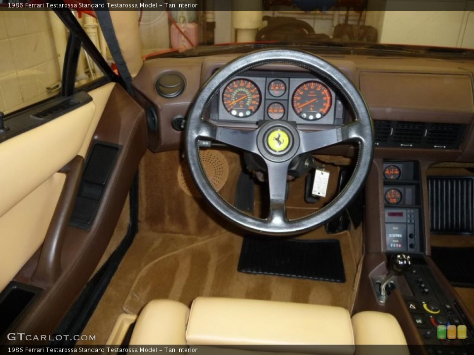 Tan Interior Dashboard for the 1986 Ferrari Testarossa  #24019374