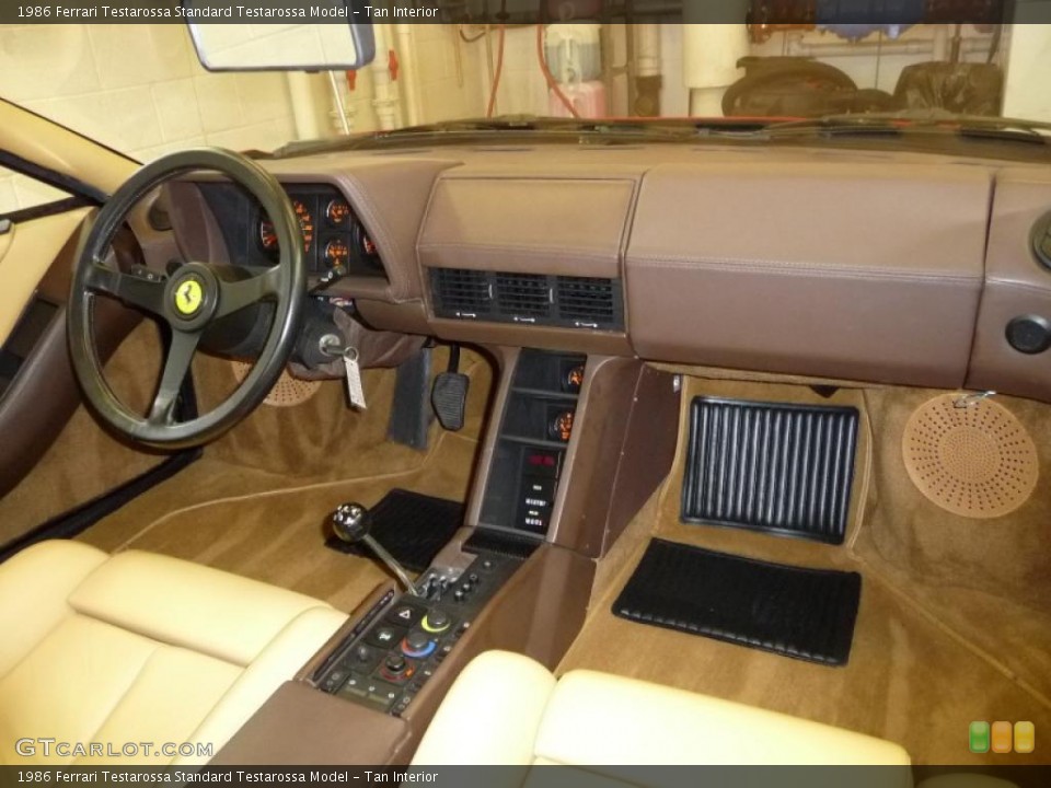 Tan Interior Dashboard for the 1986 Ferrari Testarossa  #24019428