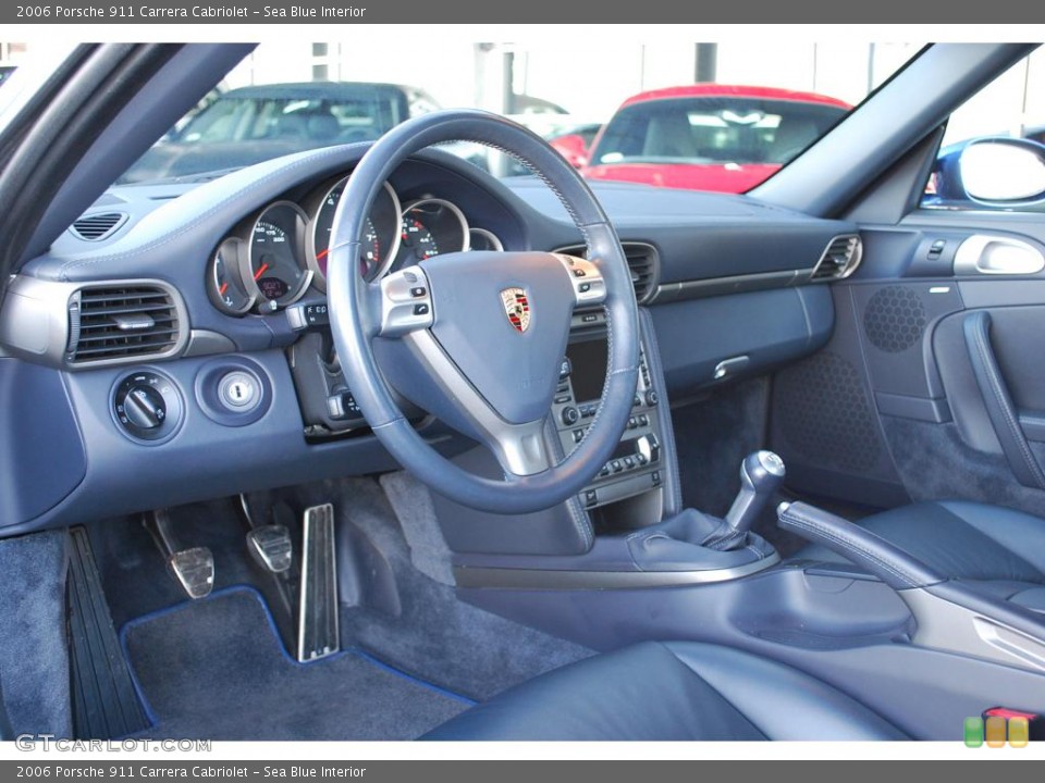 Sea Blue Interior Photo for the 2006 Porsche 911 Carrera Cabriolet #24164062