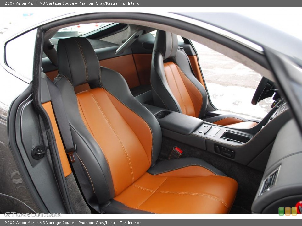 Phantom Gray/Kestrel Tan 2007 Aston Martin V8 Vantage Interiors