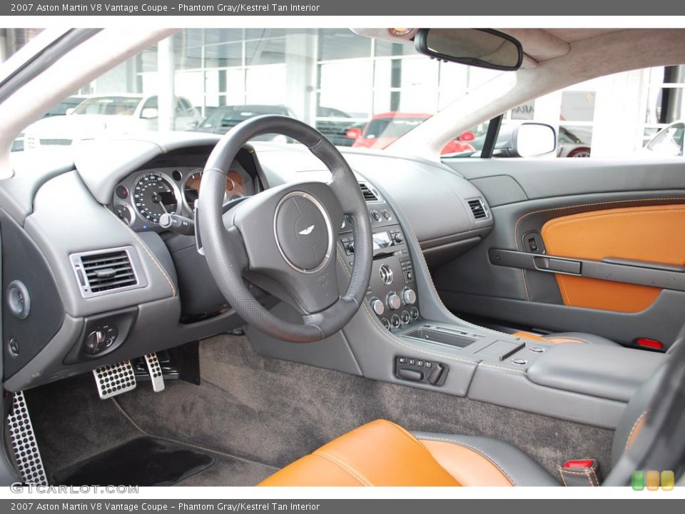 Phantom Gray/Kestrel Tan Interior Dashboard for the 2007 Aston Martin V8 Vantage Coupe #24353467