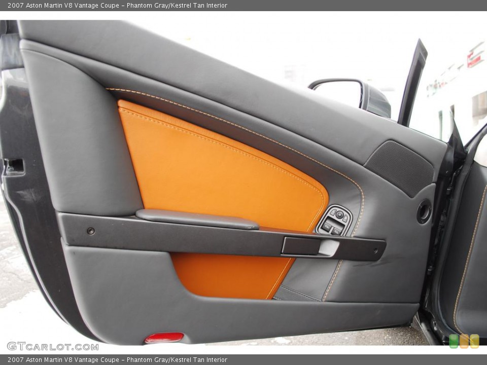 Phantom Gray/Kestrel Tan Interior Door Panel for the 2007 Aston Martin V8 Vantage Coupe #24353485