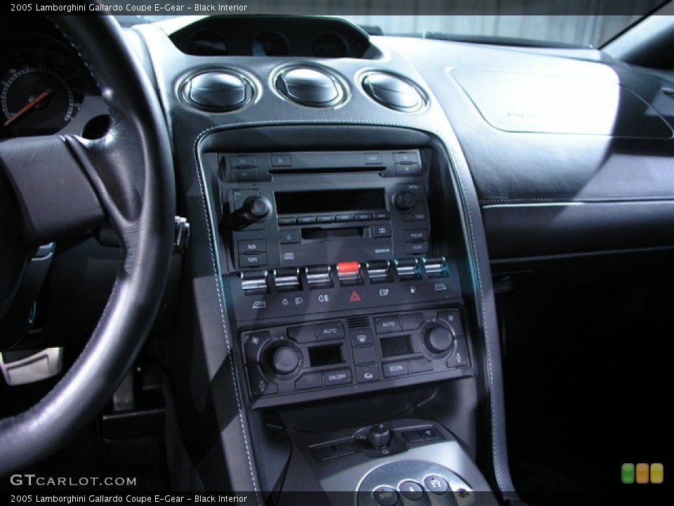Black Interior Controls for the 2005 Lamborghini Gallardo Coupe E-Gear #243854