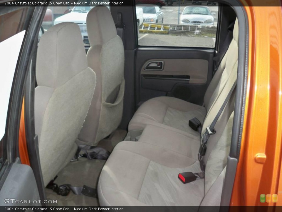 Medium Dark Pewter Interior Rear Seat for the 2004 Chevrolet Colorado LS Crew Cab #2443173