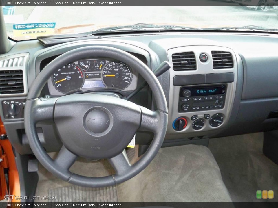 Medium Dark Pewter Interior Dashboard for the 2004 Chevrolet Colorado LS Crew Cab #2443198