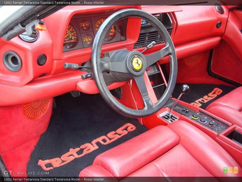 Rosso Interior Dashboard for the 1991 Ferrari Testarossa  #24443931