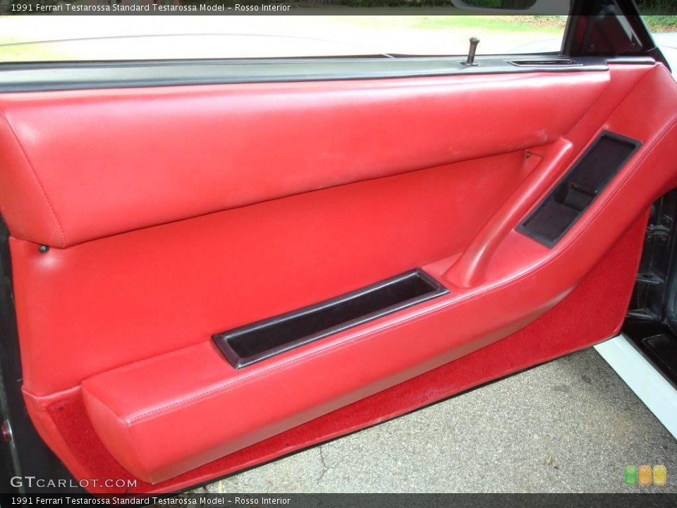 Rosso Interior Door Panel for the 1991 Ferrari Testarossa  #24443947