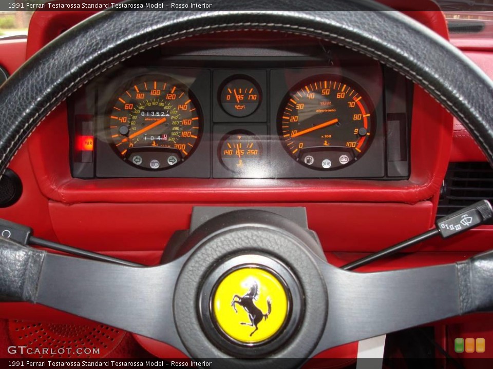 Rosso Interior Gauges for the 1991 Ferrari Testarossa  #24443959