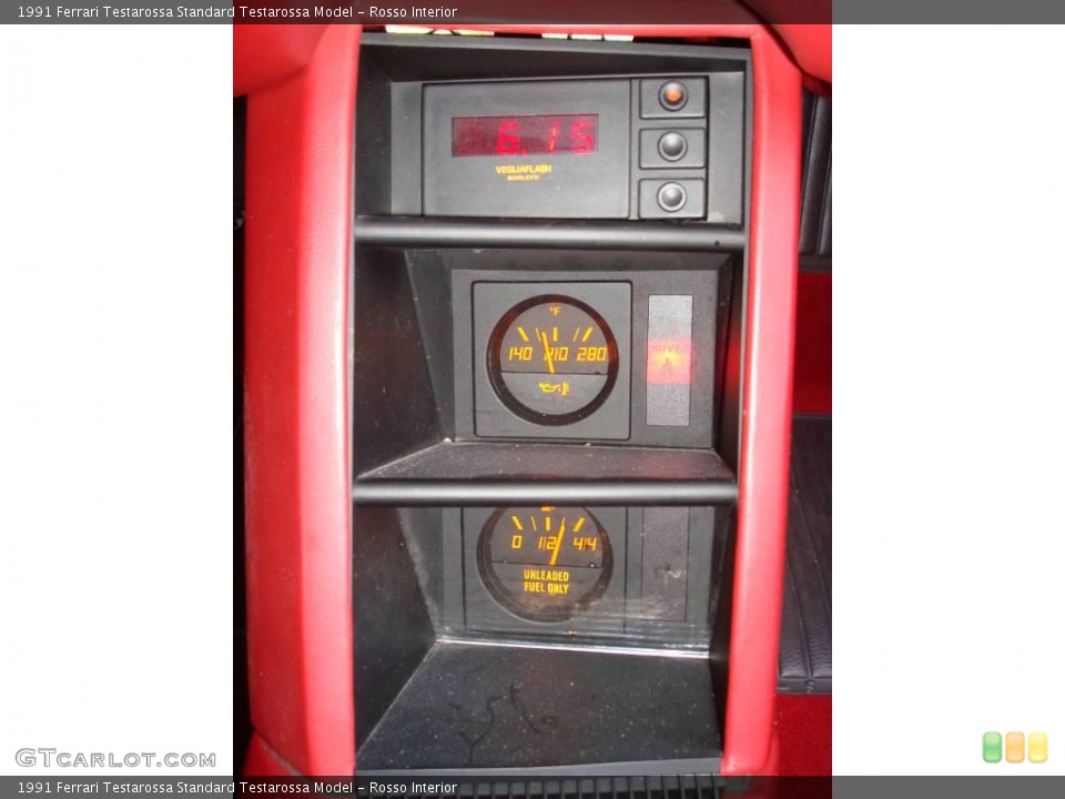 Rosso Interior Gauges for the 1991 Ferrari Testarossa  #24443979