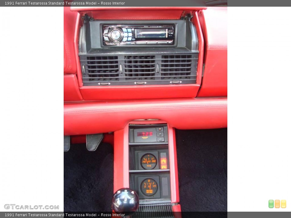 Rosso Interior Controls for the 1991 Ferrari Testarossa  #24443995