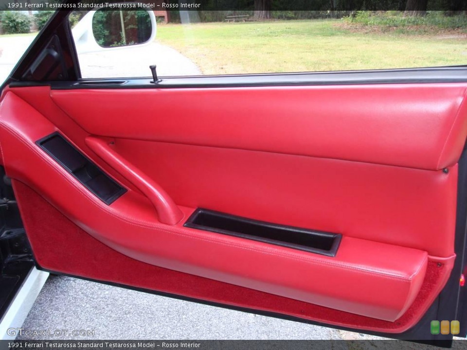 Rosso Interior Door Panel for the 1991 Ferrari Testarossa  #24444007