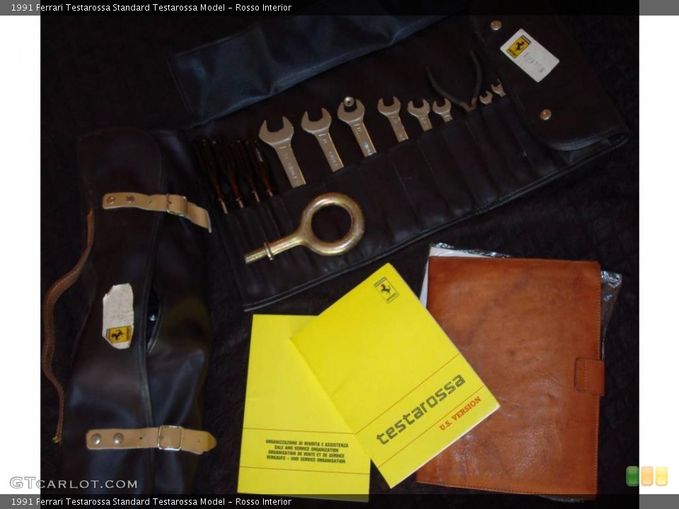 Rosso Interior Controls for the 1991 Ferrari Testarossa  #24444035