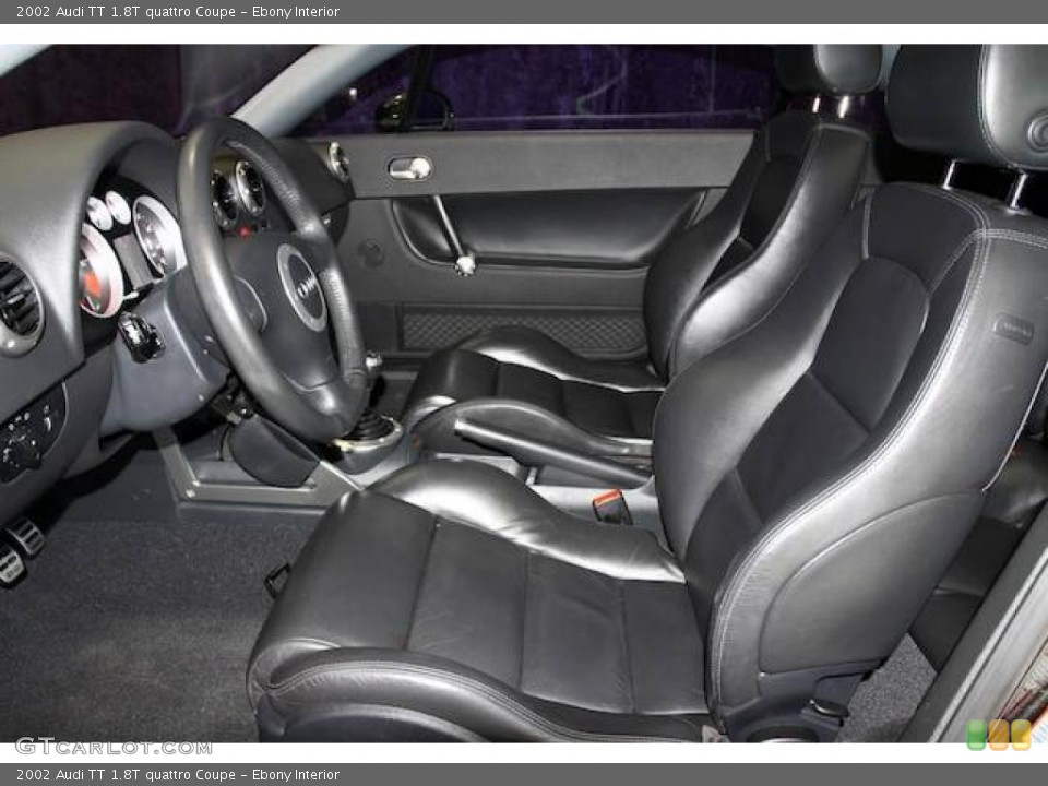 Ebony Interior Front Seat for the 2002 Audi TT 1.8T quattro Coupe #24463659
