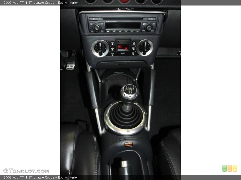 Ebony Interior Transmission for the 2002 Audi TT 1.8T quattro Coupe #24463667
