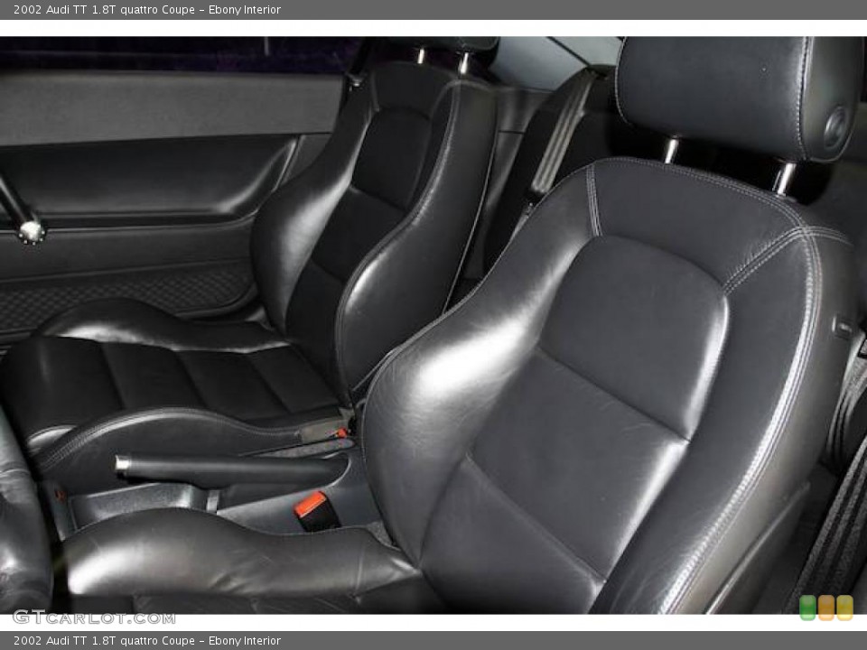 Ebony Interior Front Seat for the 2002 Audi TT 1.8T quattro Coupe #24463675