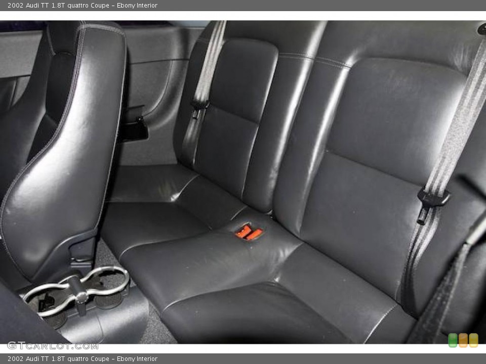 Ebony Interior Rear Seat for the 2002 Audi TT 1.8T quattro Coupe #24463699