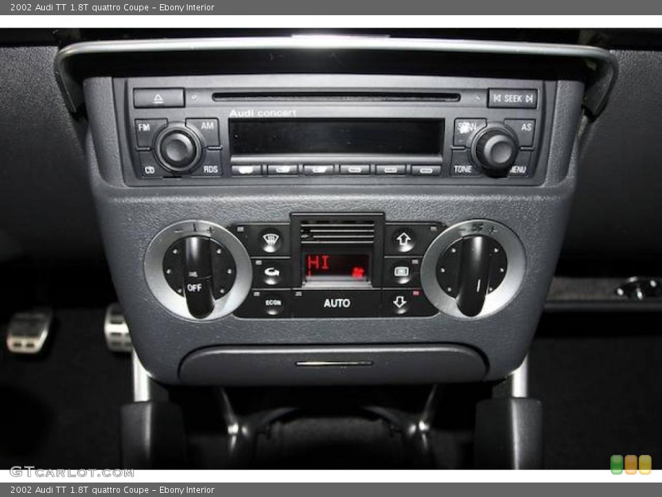 Ebony Interior Controls for the 2002 Audi TT 1.8T quattro Coupe #24463711