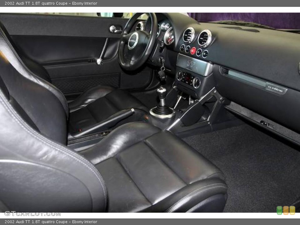 Ebony Interior Front Seat for the 2002 Audi TT 1.8T quattro Coupe #24463719
