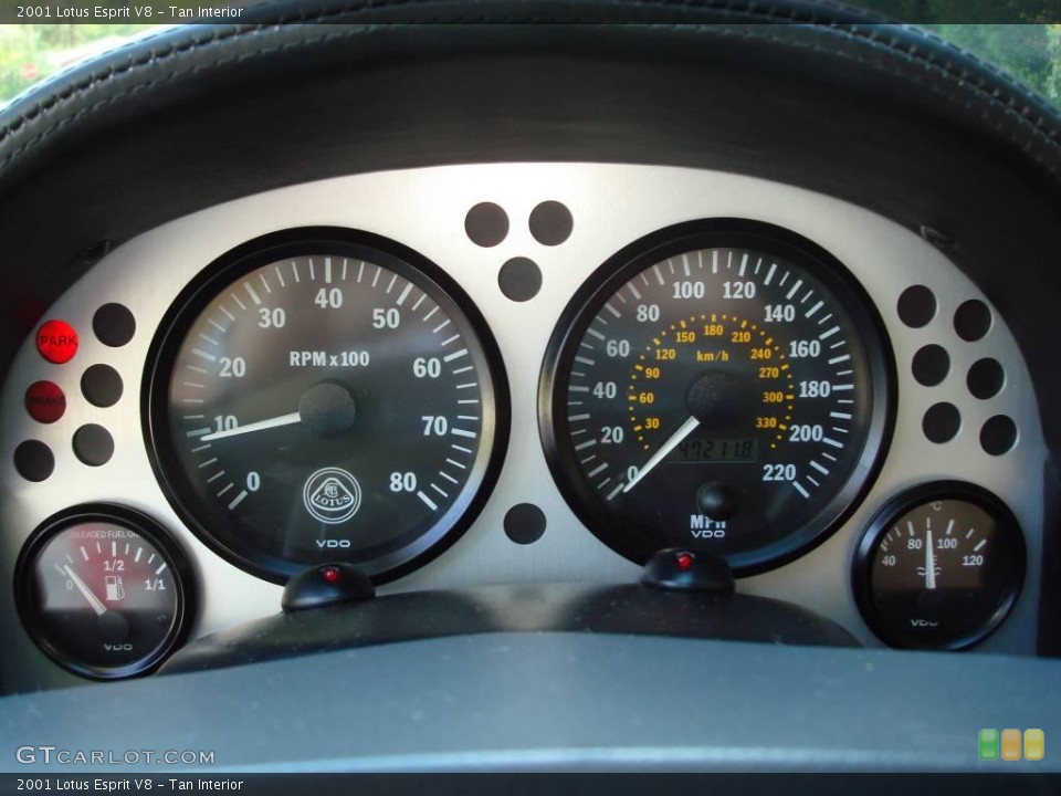 Tan Interior Gauges for the 2001 Lotus Esprit V8 #24480799
