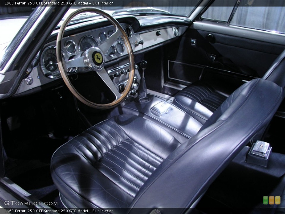 Blue 1963 Ferrari 250 GTE Interiors