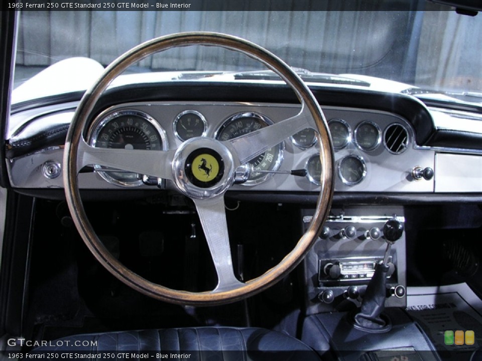 Blue Interior Dashboard for the 1963 Ferrari 250 GTE  #244900
