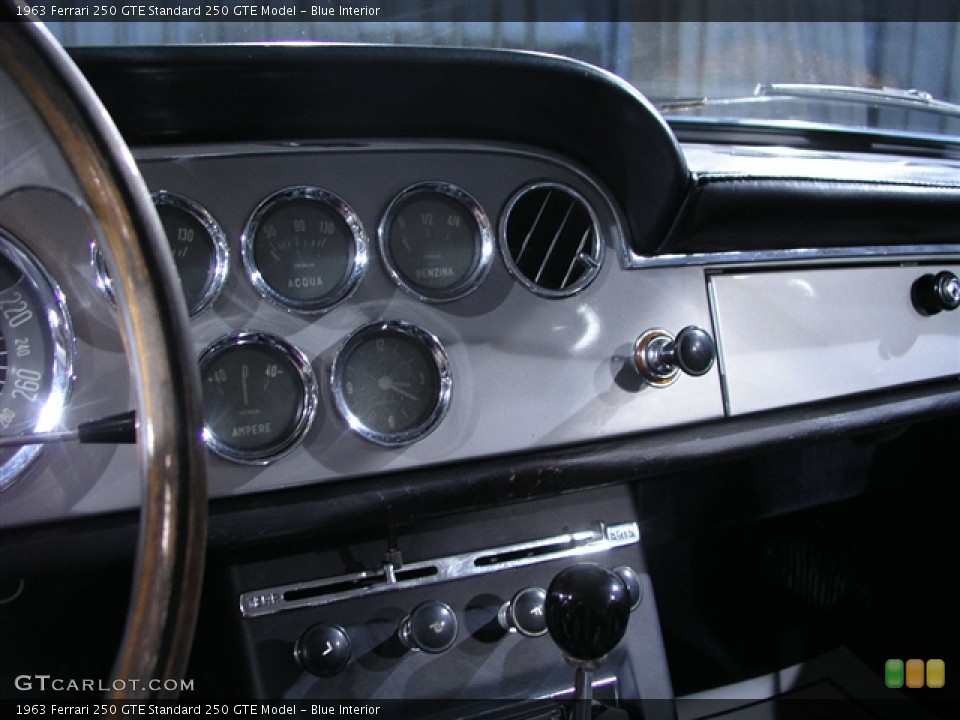 Blue Interior Controls for the 1963 Ferrari 250 GTE  #244907