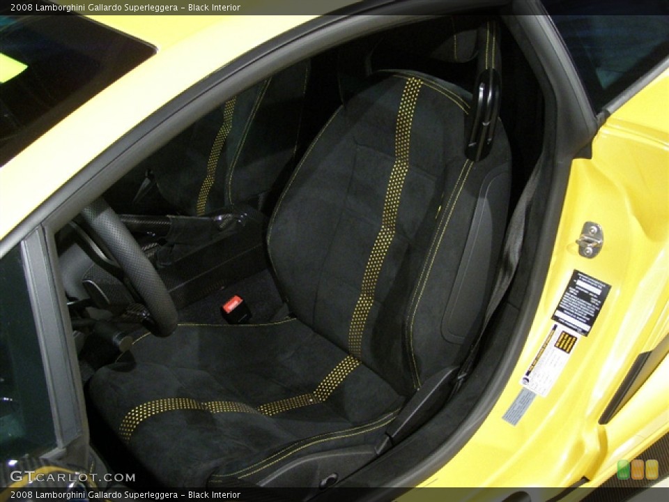 Black Interior Photo for the 2008 Lamborghini Gallardo Superleggera #245825