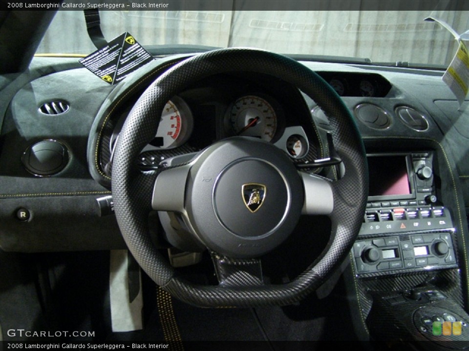 Black Interior Steering Wheel for the 2008 Lamborghini Gallardo Superleggera #245839