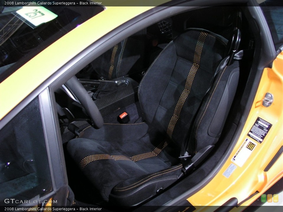 Black Interior Photo for the 2008 Lamborghini Gallardo Superleggera #245951
