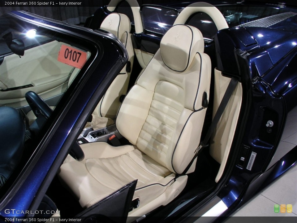 Ivory Interior Photo for the 2004 Ferrari 360 Spider F1 #246213