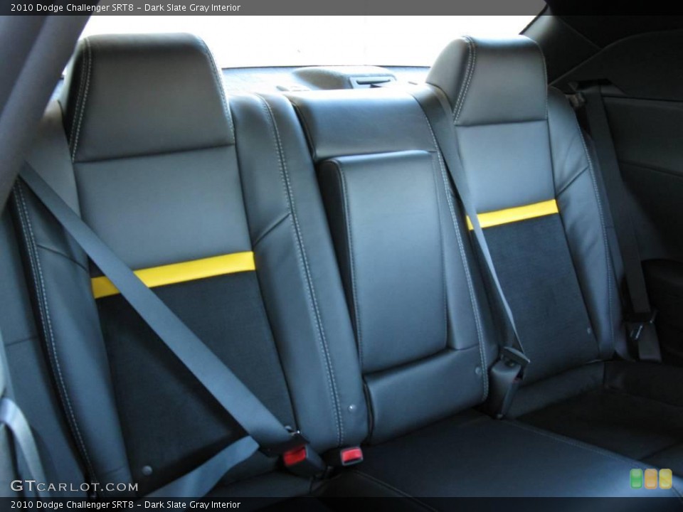 Dark Slate Gray Interior Rear Seat for the 2010 Dodge Challenger SRT8 #24660824