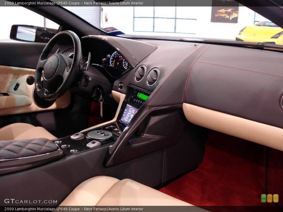Nero Perseus/Avorio Lilium Interior Dashboard for the 2009 Lamborghini Murcielago LP640 Coupe #2466824