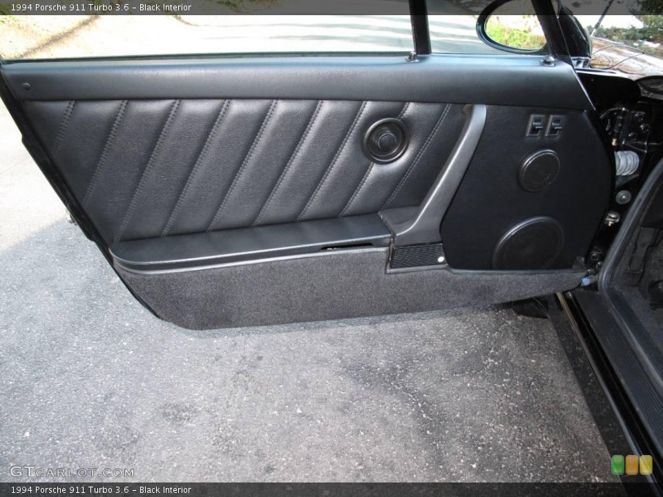 Black Interior Door Panel for the 1994 Porsche 911 Turbo 3.6 #24697309