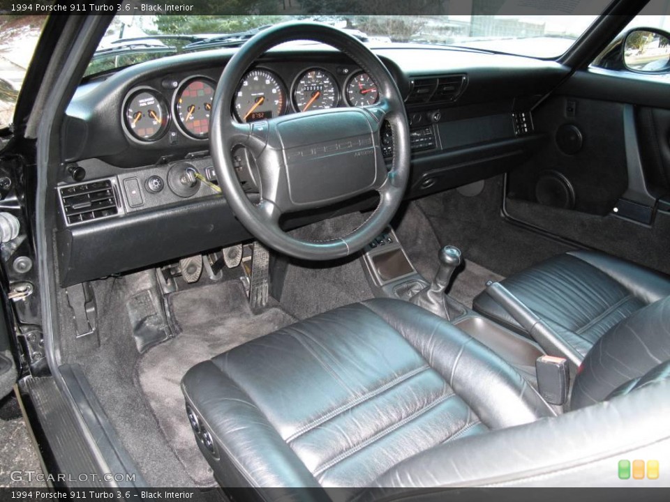 Black Interior Prime Interior for the 1994 Porsche 911 Turbo 3.6 #24697329