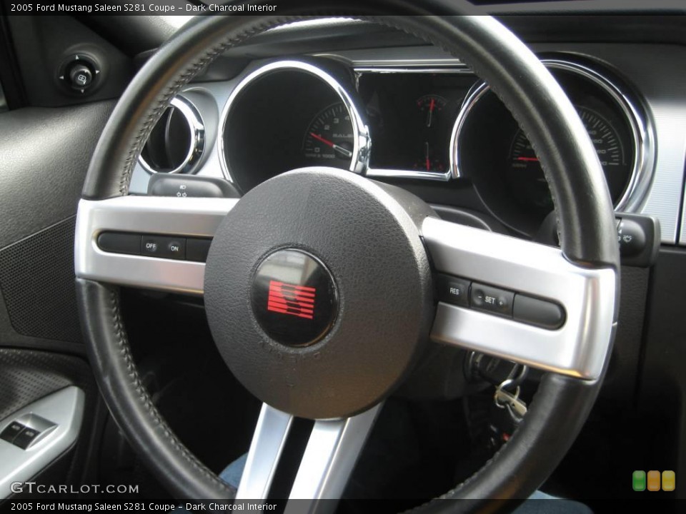 Dark Charcoal Interior Steering Wheel for the 2005 Ford Mustang Saleen S281 Coupe #24719407