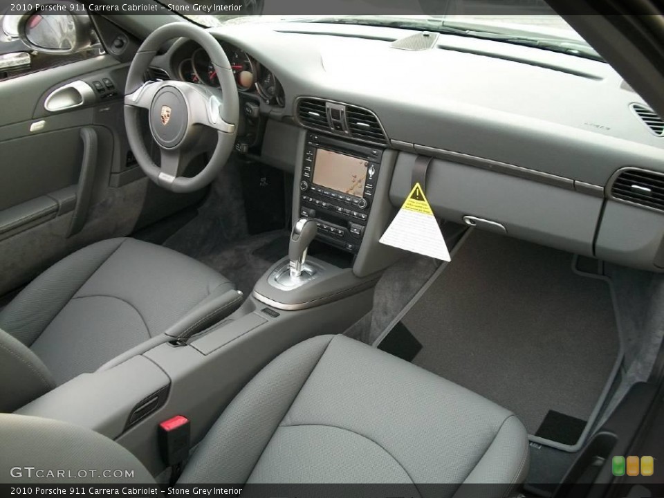 Stone Grey Interior Dashboard for the 2010 Porsche 911 Carrera Cabriolet #24730455